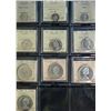 Group Lot of 10 coins; includes 4 X $1 1962 to 1967, 2 50¢ 1957&1963, 1966 25¢ & 3 10¢ 1954,1959,196
