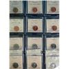 Group Lot of 15 coins; includes 1970 1$, 1968 50¢, 1968 10¢, 6 5¢ 1959 to 1973 & 6 1¢ 1989 to 1968. 