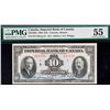 Image 2 : The Imperial Bank of Canada 1939 $10 #011156 CH-375-24-04, PMG Choice About Uncirculated-55.
