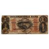 The International Bank of Canada;  1858 $1 CH-380-10-06-04, Stained and soiled VF example.