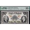 The Bank of Montreal 1931 $5  PMG AU55 EPQ