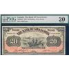 Image 2 : The Bank of Nova Scotia; 1929 $20 #274327 CH-550-28-22, PMG Very Fine-20 w/Teller's Ink.
