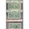 Image 2 : 1937 $1 BC-21c PCGS UNC64PPQ (2), BCS UNC60, lot of 3 notes.