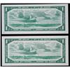Image 2 : 1954 $1 BC-29a #B/A6539030, BC-29b #K/A8000391, both UNC or better.