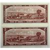 Image 2 : 1954 $2 BC-38bA *A/B Both notes Uncirculated