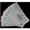 Image 1 : 1986 $2 BC-55b Lot of 50 consecutive numbered notes.  Unc to Gem.