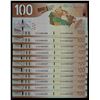 Image 1 : 2006 $100 BC-66a-i #EJS4684656-666.  Lot of 11 consecutive Original AU to UNC notes.