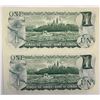 Image 2 : RADARS; 1973 $1 BC-46a OF2908092 & OF2909092, Both notes Uncirculated.