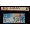 Image 2 : RADARS; 2002-06 $5 BC-62b & 67b All 6 notes BCS UNC63 to UNC65.
