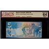 Image 5 : RADARS; 2002-06 $5 BC-62b & 67b All 6 notes BCS UNC63 to UNC65.