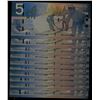 Image 1 : Fancy serial Numbered Set; 2006 $5 APT4555000-4555999 All 10 notes Uncirculated.
