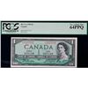 2-digit; 1954 $1 BC-37a #X/L 5577757 PCGS 64 PPQ
