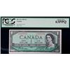 2-digit; 1954 $1 BC-37a #X/L 5577775 PCGS 63 PPQ