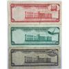 Image 2 : Central Bank of Trinidad & Tobago 1964 set of 3 notes.  Fine to VF+.