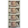 Image 1 : Great Britain 1975-1980 10£, Lot of 4 consecutive numbered notes. All Unc or better.