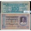 Image 1 : Ukraine;  1942 100 Harbowanez P#55 & 1942 500 Harbowanez P#57.  Both notes VF or better.  Lot of 2 n