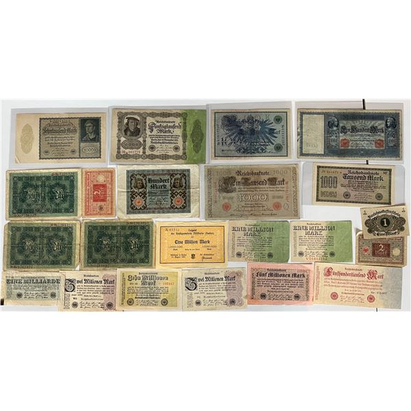 World banknote lot; Large lot of 100+ notes.  Various denominations and grades.  A nice lot.