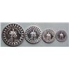 Image 1 : Iran; Empire of Iran, Silver Complete 5-Coin Set. 1971. All coins are nice and attractive. Last set 