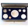 Image 1 : Panama;  1976 Republic Of Panama 1976 Proof Set w/3 large silver coin issues.  Set missing 2 1/2C.
