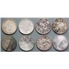 Image 1 : China; lot of 8 Dollars.  Various dates and varieties.  Review carefully.  Fine to EF.  A nice lot.