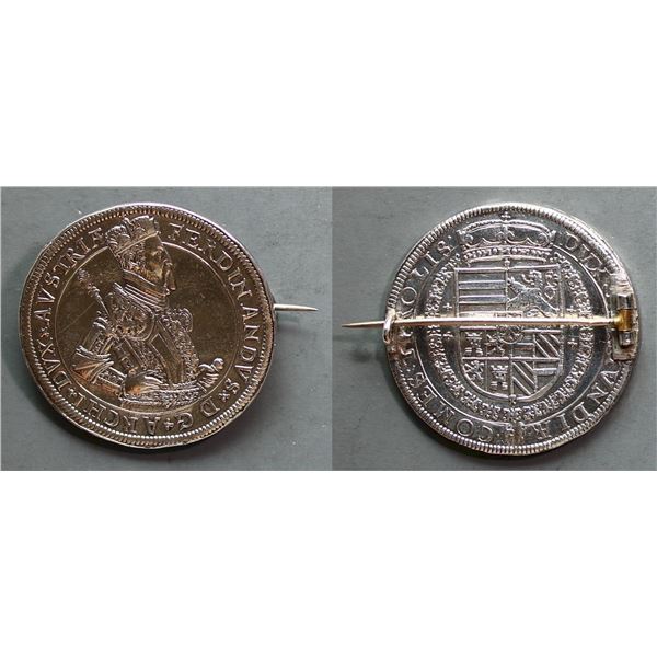 Austria; 1 Thaler - Ferdinand II EF.  Cleaned and mounted.