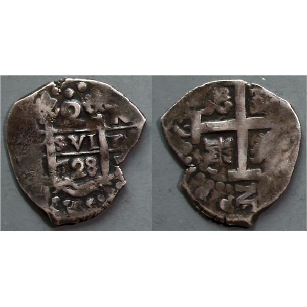 18th century Spanish Silver Cob  F-VF or better