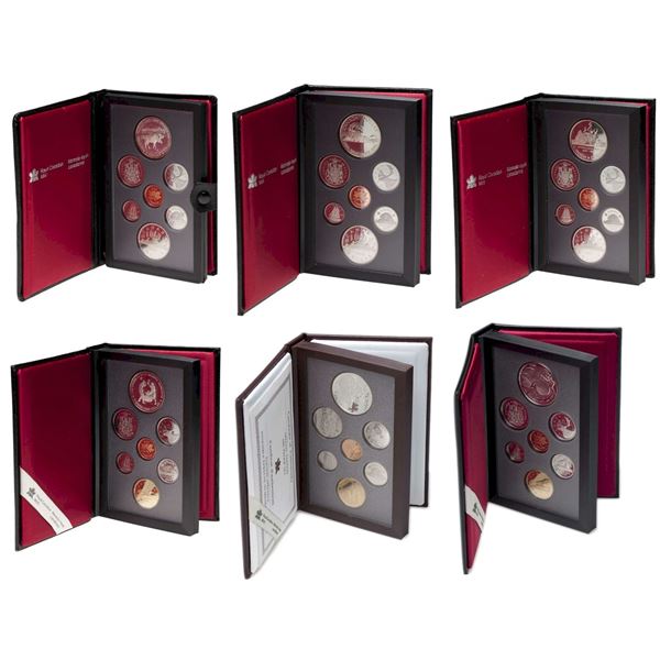 RCM lot;  1985,1986,1987,1988,1995 Special Edition, 1996 Proof Set.