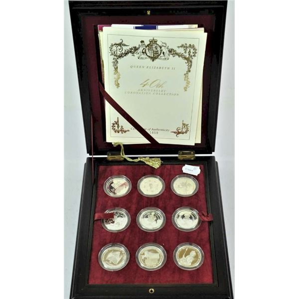 RCM lot;  1993 40th Anniversary of Coronation Silver Proof 18 Coin Collection.