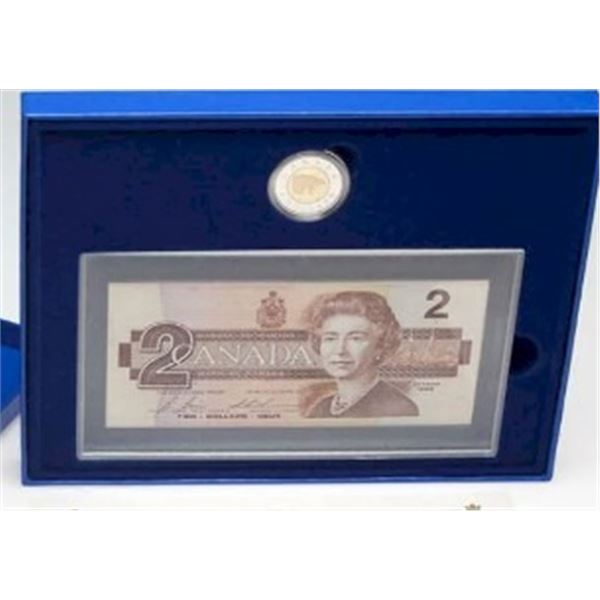 RCM lot;  1996 $2 Proof Coin and Bank Note Set.