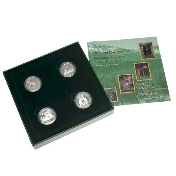 RCM lot;  1996 50c Little Wild Ones Series - Sterling Silver Coin Set.