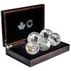 Image 1 : RCM lot;  2016 $20 Majestic Animals II - Pure Silver 5 Coin Set + Display Case.  Tax Exempt.