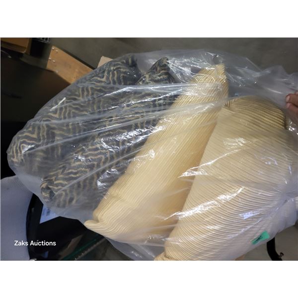 Lot of Large Plush Throw Pillows (clean)