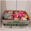 Image 1 : Box Full of Various Stuffies (mostly pigs) + Other Items - Some are Vintage