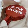 Image 2 : Lot of 20 Slow Down/Stop Hand Paddles