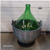 Image 2 : Large Green Glass and Base Wine Demi John comes with SPigot