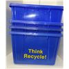 Image 1 : Lot of 4 Recycle Bins - Will need a hose down