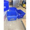 Image 2 : Lot of 4 Recycle Bins - Will need a hose down