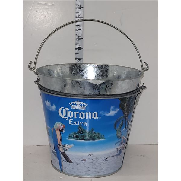 Pair of 2 Metal Buckets - Corona + 1 Galvanized - could not remove the other and did not want to rui
