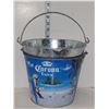 Image 1 : Pair of 2 Metal Buckets - Corona + 1 Galvanized - could not remove the other and did not want to rui