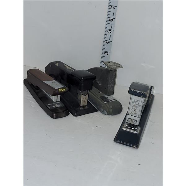 Lot of Vintage Staplers