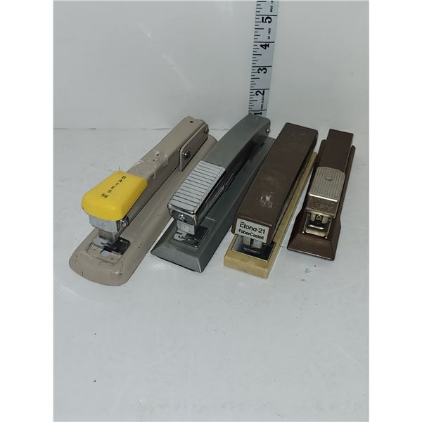 Lot of Vintage Staplers