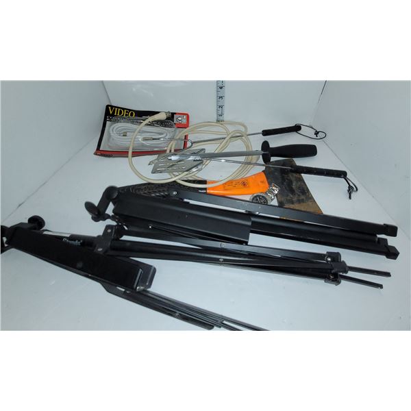 Mixed Estate Lot - Music Stands, Mens Watch Etc