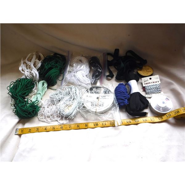 Lot of Cord & Ribbon Etc