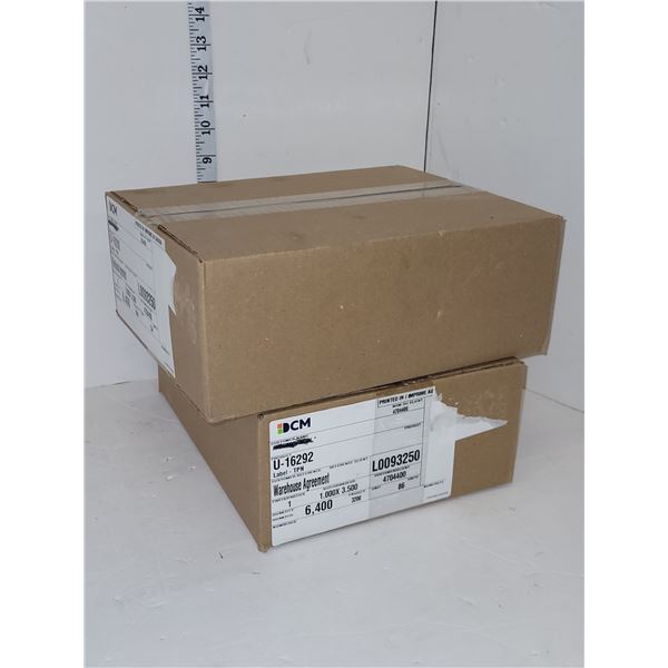 2 Boxes of Sticky Label Rolls