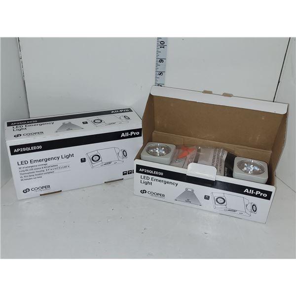 2 New Cooper Emergency LED Lights