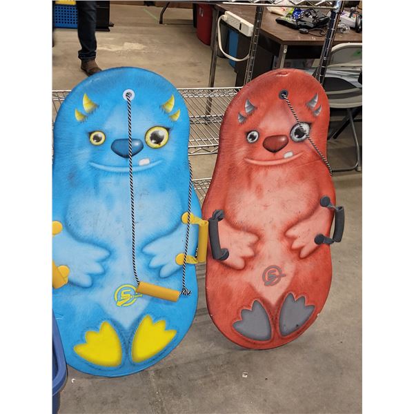Lot of 2 Kiddy Foam Sleds