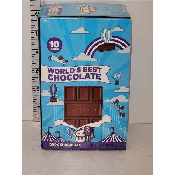 Lot of 10 Mr Beast Feastables Chocolate Bars- Dark Chocolate BB Oct 12 2025