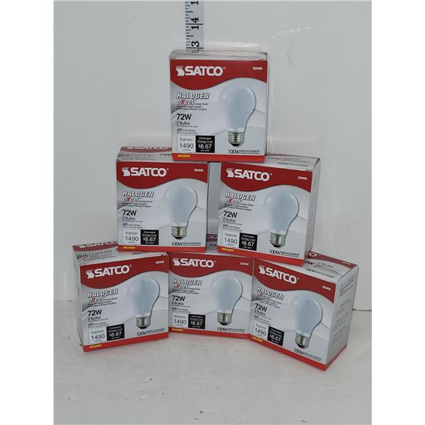 Lot of 6 2-pack 72 Watt Light Bulbs (new) - Each Box retails for $9.99