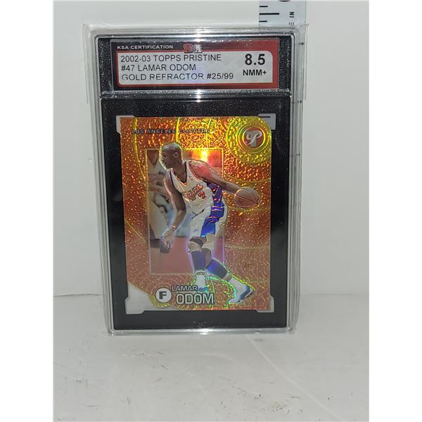 2002/03 Topps #25 of 99 Lamar Odom Graded 8.5