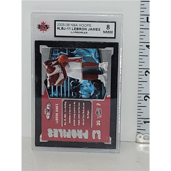 2005/06 Hoops Lebron James Graded 8